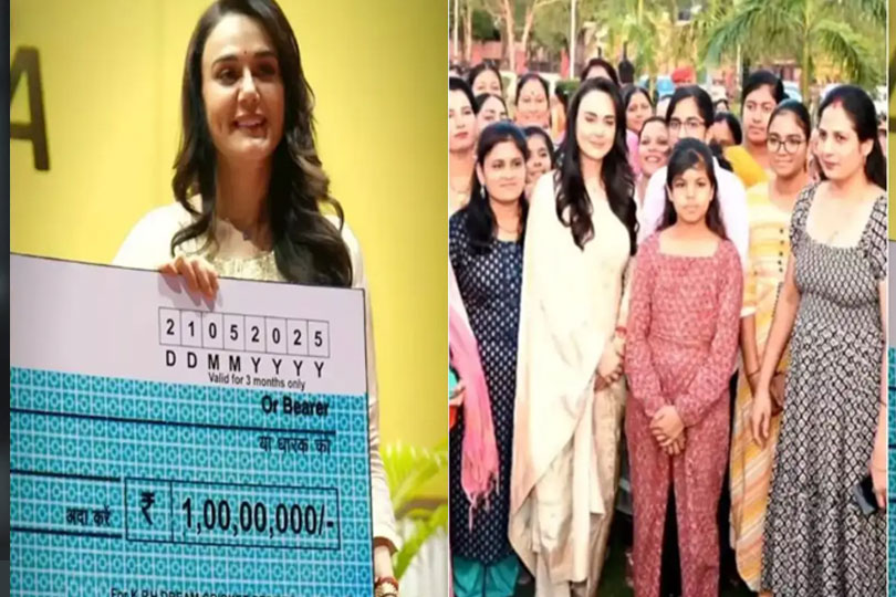 ഓപ്പറേഷന്‍ സിന്ദൂറില്‍ വീരമൃത്യൂ വരിച്ച സൈനികരുടെ ഭാര്യമാര്‍ക്ക് ആദരവ്: ക്ഷേമത്തിനായി ഒരു കോടി രൂപ നല്‍കി നടി പ്രീതി സിന്‍റ